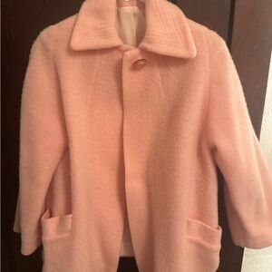 Elegant Vintage Pink Women's Coat